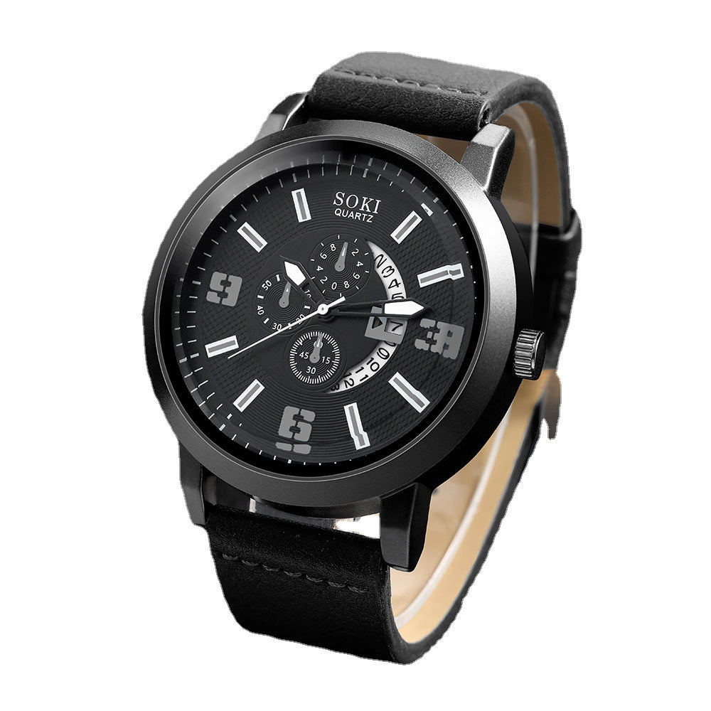 Traje de reloj de cuarzo de aleación de negocios