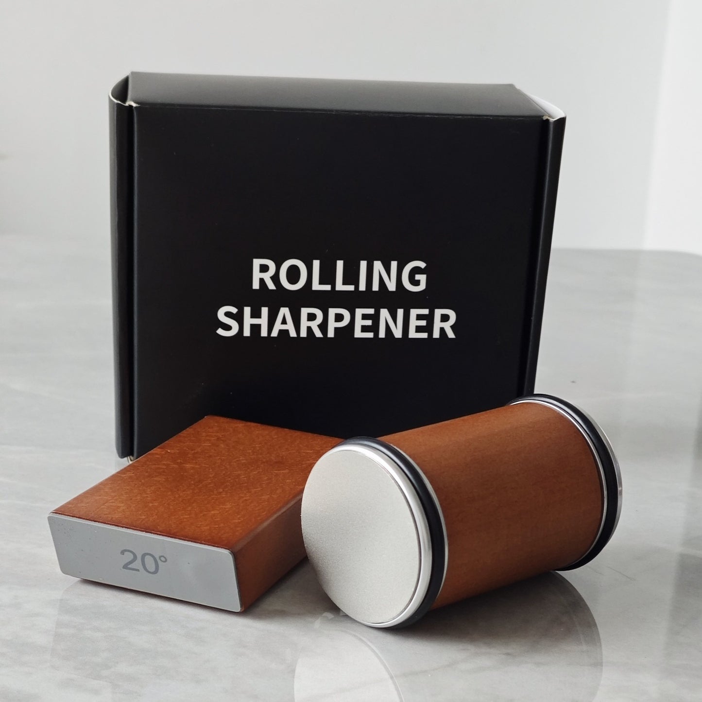Multi-Angle Knife Sharpening Tool Kit with Rotating Cylinder