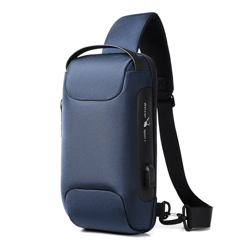 Waterproof USB Anti-theft Bag Oxford Crossbody Shoulder Bag