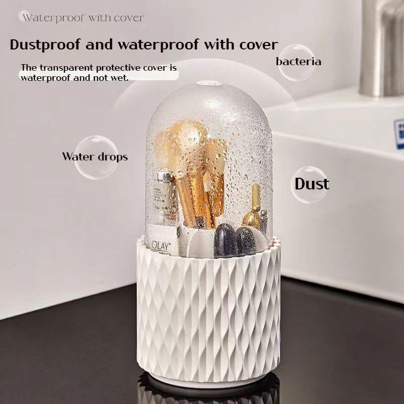 360 Rotating Large Capacity Transparent Makeup Organizer