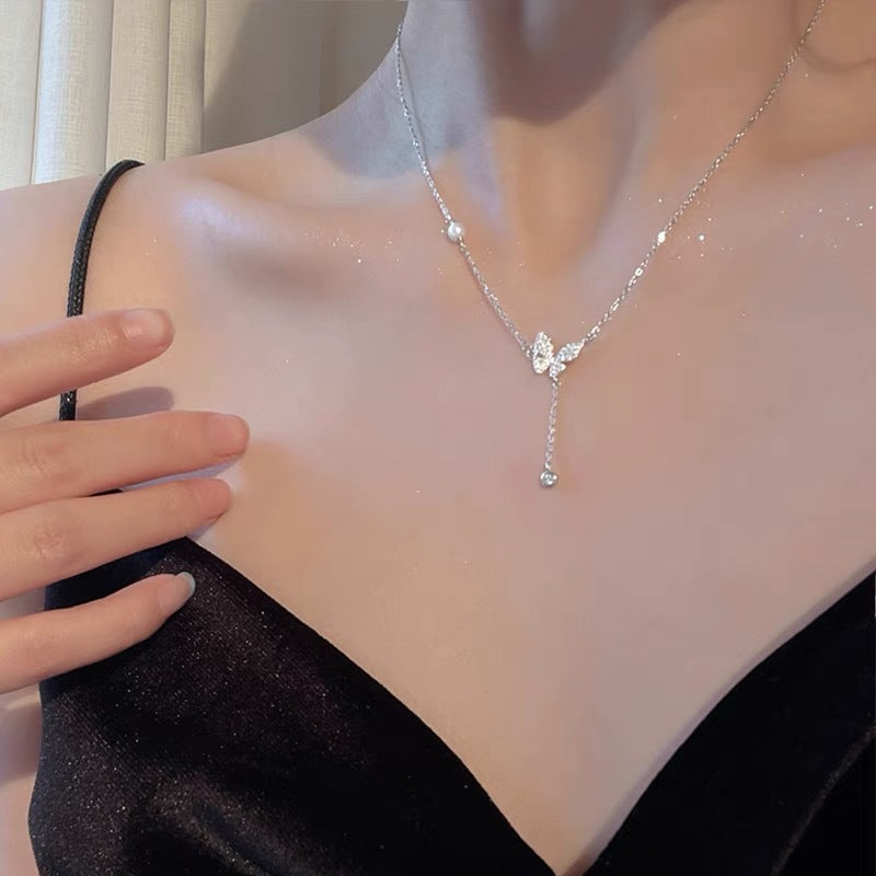 Butterfly Clavicle Chain Women's High-end