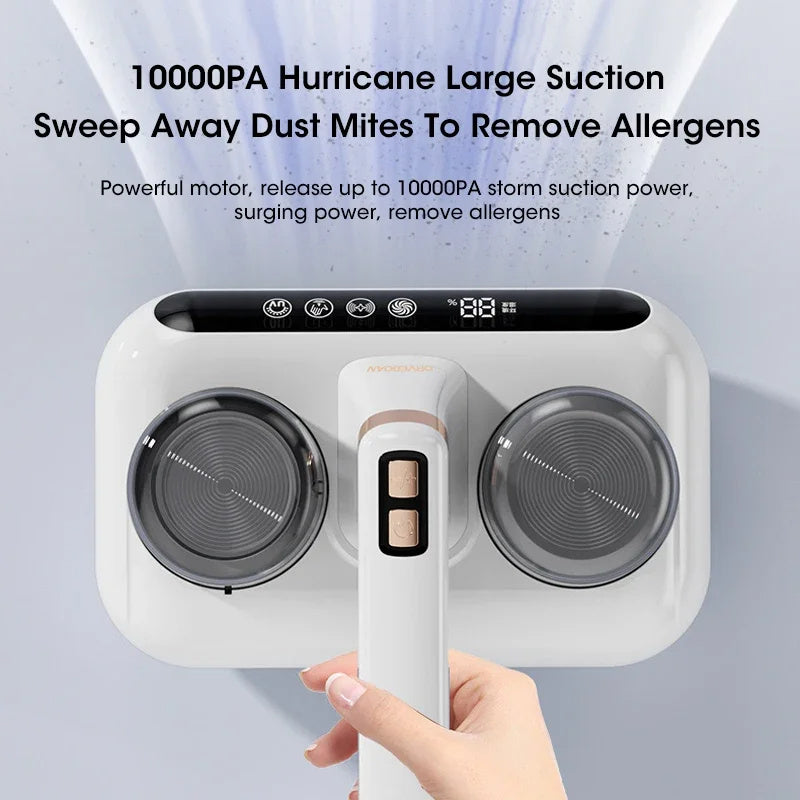 Powerful Suction Vacuum Cleaner for Cleaning Pillows and Mattresses, Cordless Handheld Cleaner