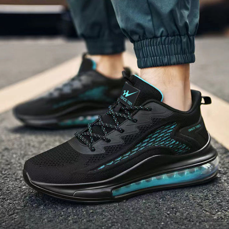 Zapatos de malla sin cordones con cojín de aire, zapatillas deportivas para hombre, zapatos casuales de moda que aumentan la altura