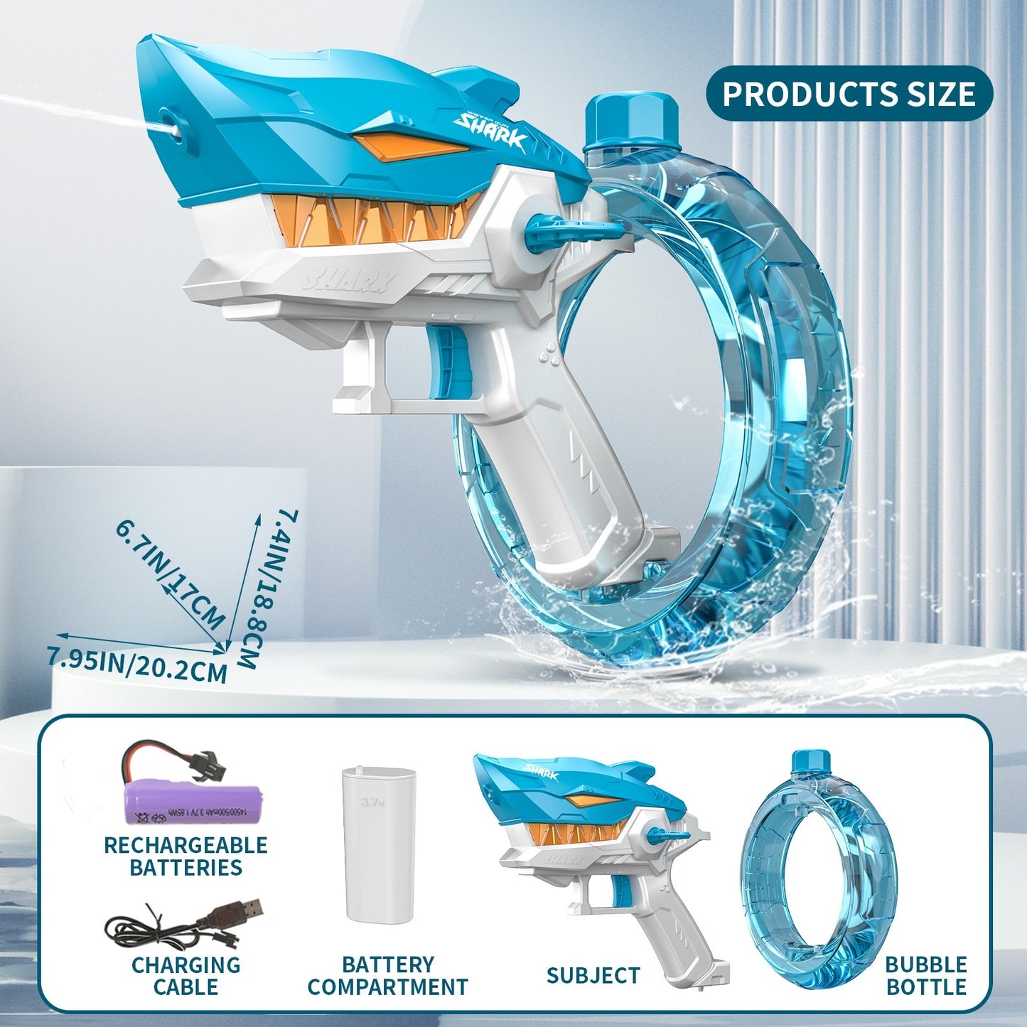 Shark Electric Water Gun Toys Fully Automatic