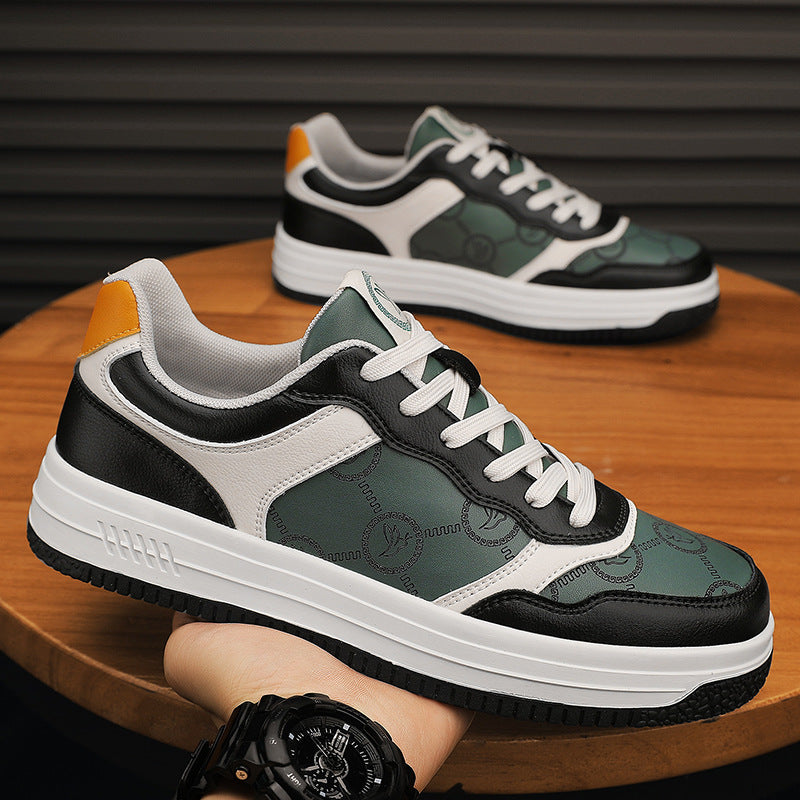 Zapatillas deportivas informales, versátiles y transpirables con bloques de colores a la moda
