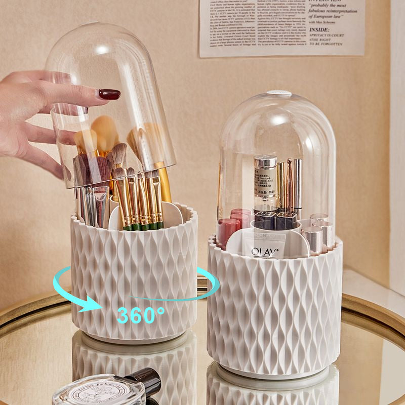 360 Rotating Large Capacity Transparent Makeup Organizer