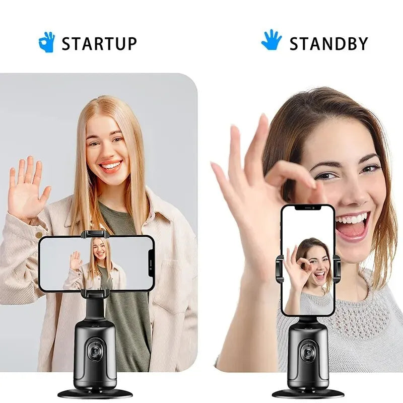 360 Auto Face Tracking Gimbal AI Intelligence Gimbal Face Tracking Phone Holder