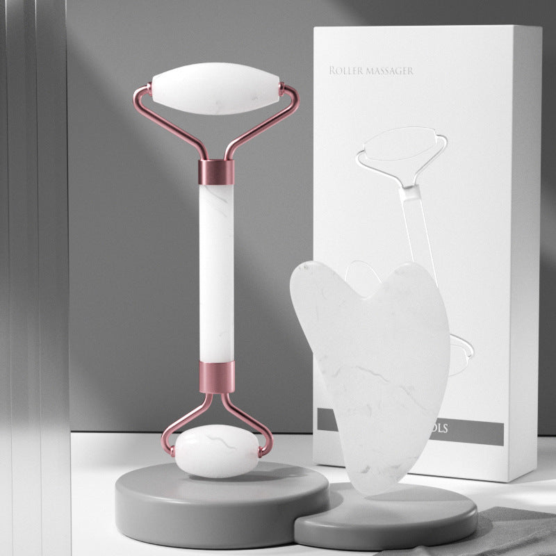 Gua Sha and Roller Massager Set Facial Muscle Relaxation