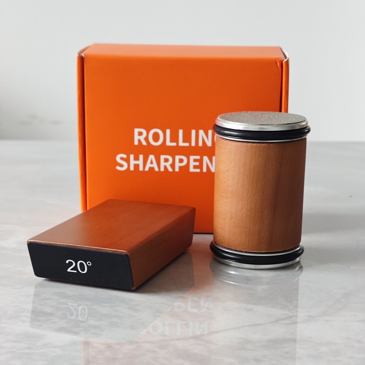 Multi-Angle Knife Sharpening Tool Kit with Rotating Cylinder