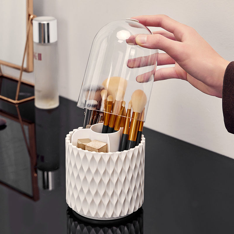 360 Rotating Large Capacity Transparent Makeup Organizer