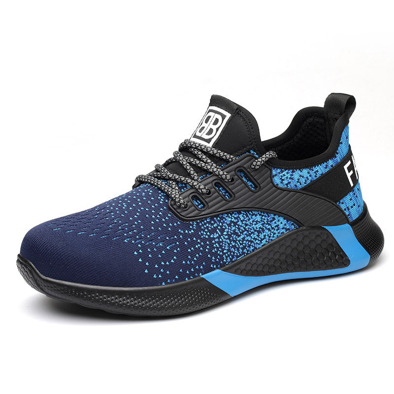 Zapatos antiolor transpirables con punta de acero informal a la moda para hombre