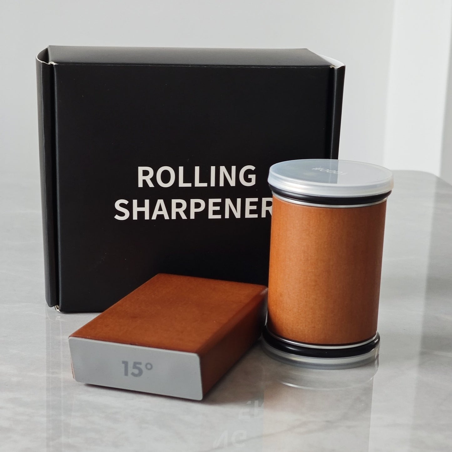 Multi-Angle Knife Sharpening Tool Kit with Rotating Cylinder