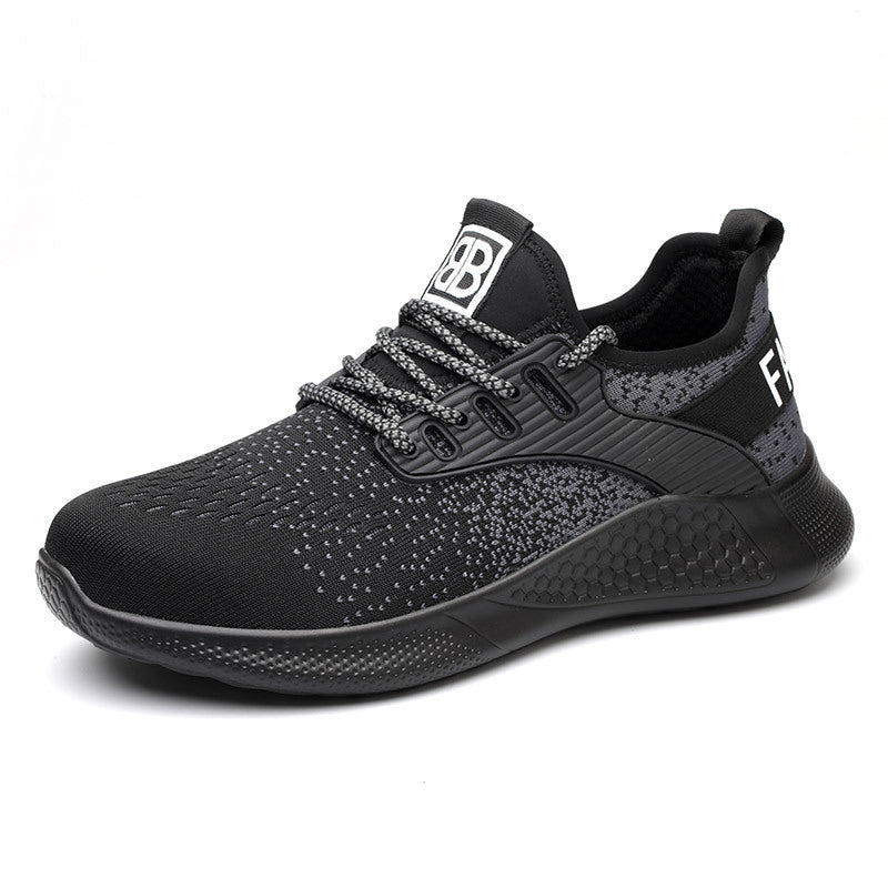 Zapatos antiolor transpirables con punta de acero informal a la moda para hombre