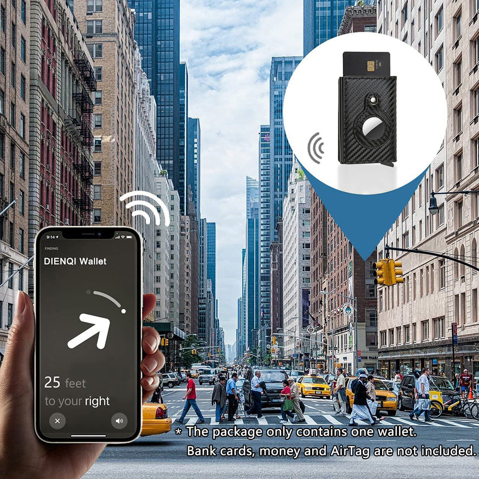 Anti-theft AirTag Wallet, Multifunctional AirTag Wallet