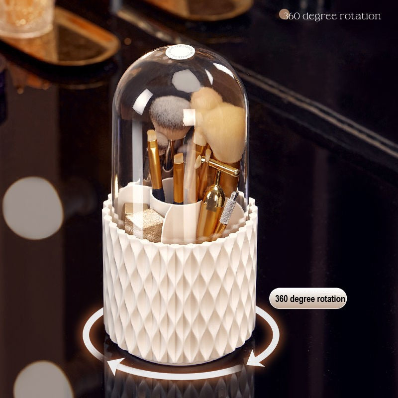 360 Rotating Large Capacity Transparent Makeup Organizer