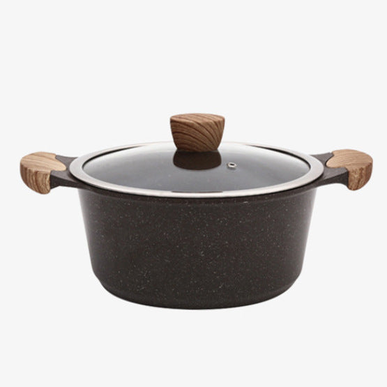 Non-stick frying pan with glass lid