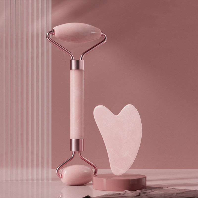 Gua Sha and Roller Massager Set Facial Muscle Relaxation