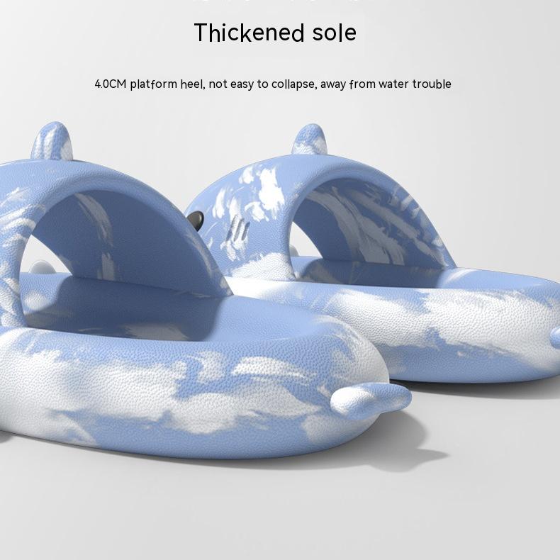 Two-color Shark Sandals
