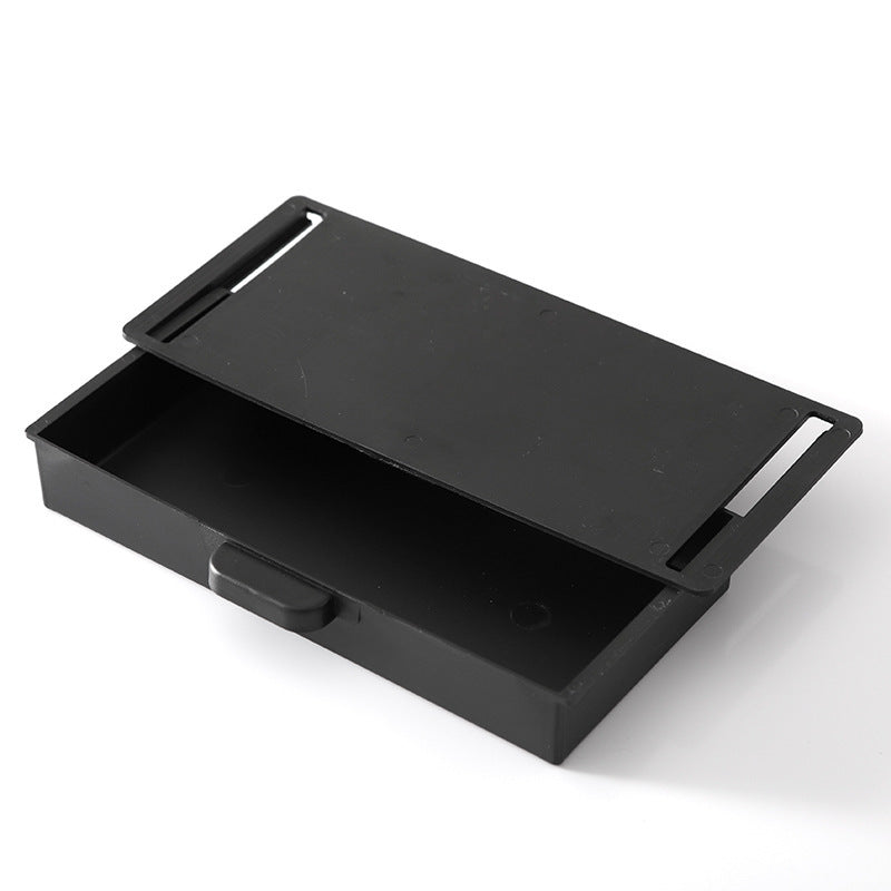 Concealed storage drawer without drilling