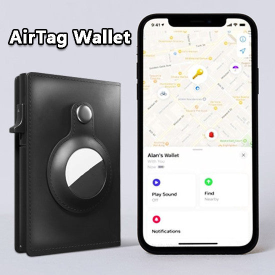 Anti-theft AirTag Wallet, Multifunctional AirTag Wallet