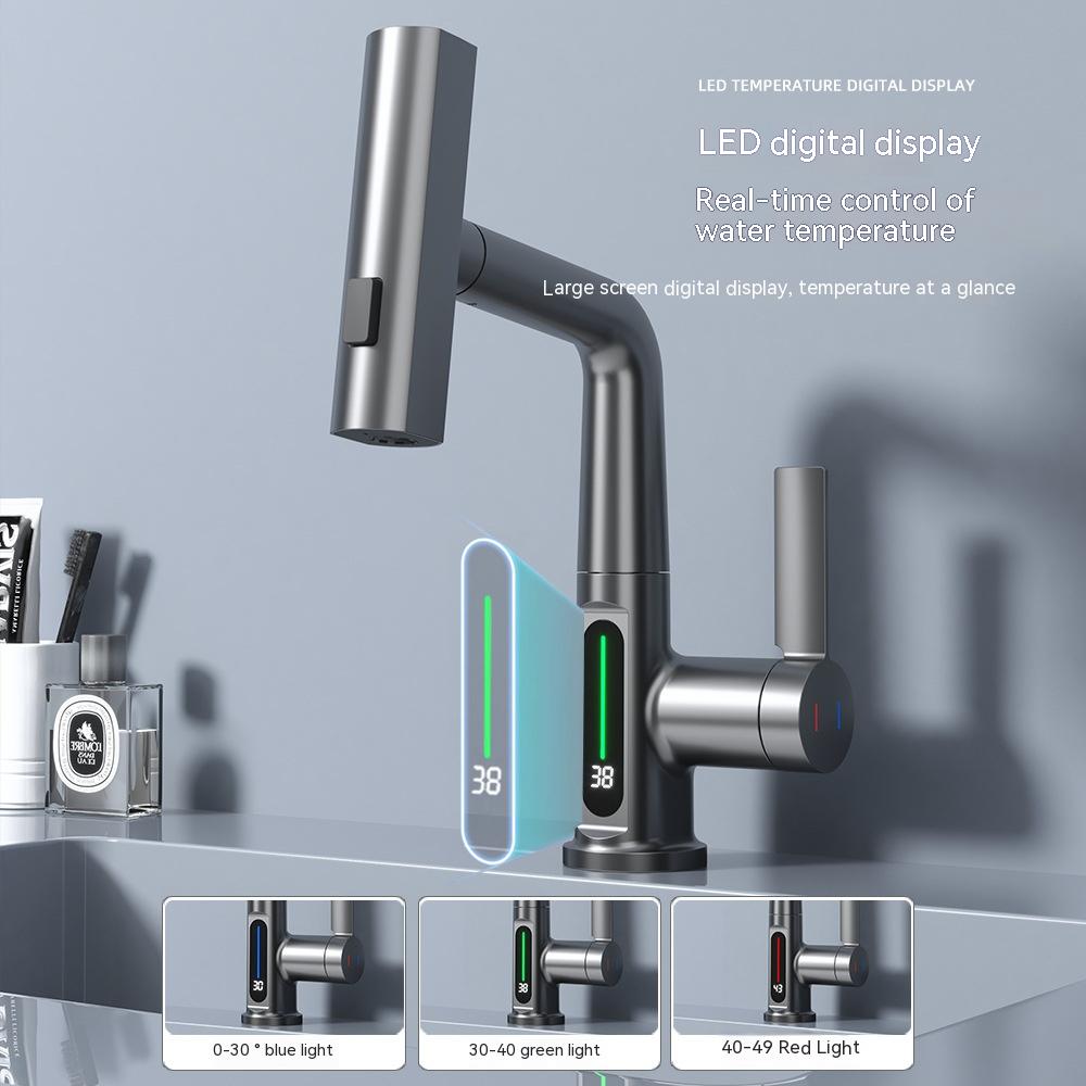 Intelligent Digital Display Faucet Pull-out