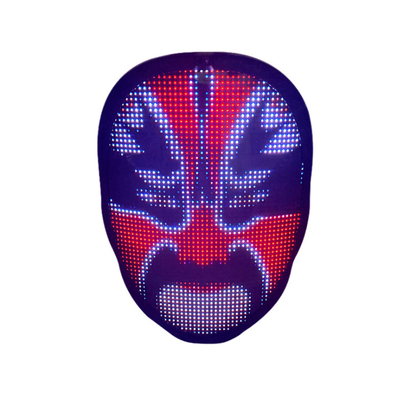 Halloween Full Color LED Luminous Mask Face Changing Mask Party Bar Props