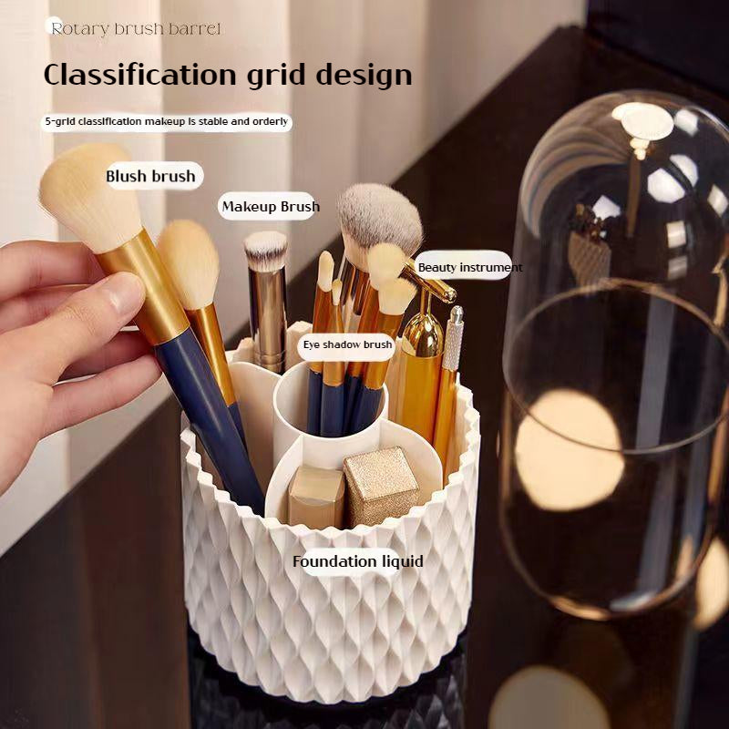 360 Rotating Large Capacity Transparent Makeup Organizer