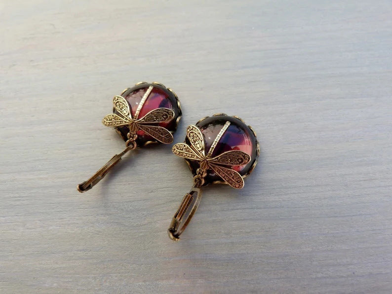 Vintage Dragonfly Earrings