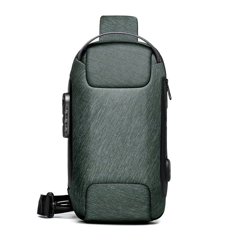Waterproof USB Anti-theft Bag Oxford Crossbody Shoulder Bag