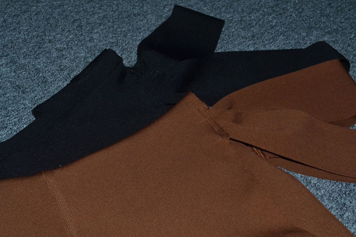 Vestido de una pieza con vendaje para mujer, hombros descubiertos, irregulares