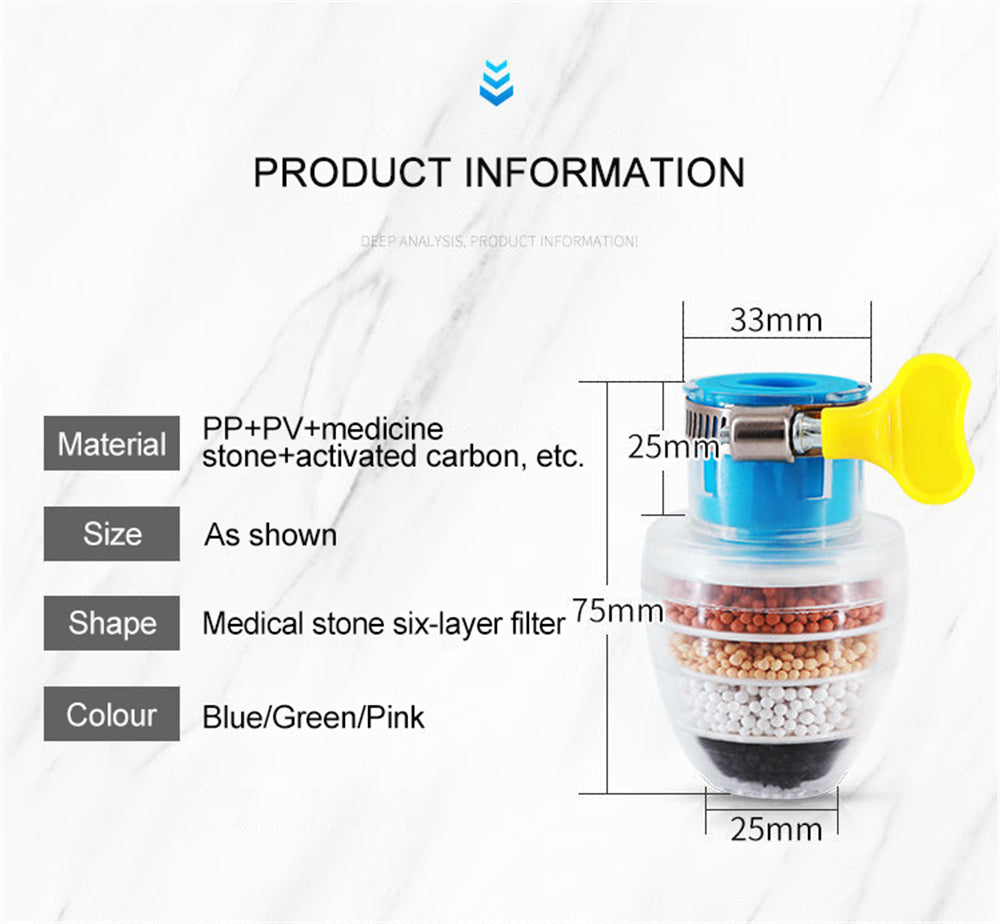 5-layers Purifier Tap Filter Activated Carbon