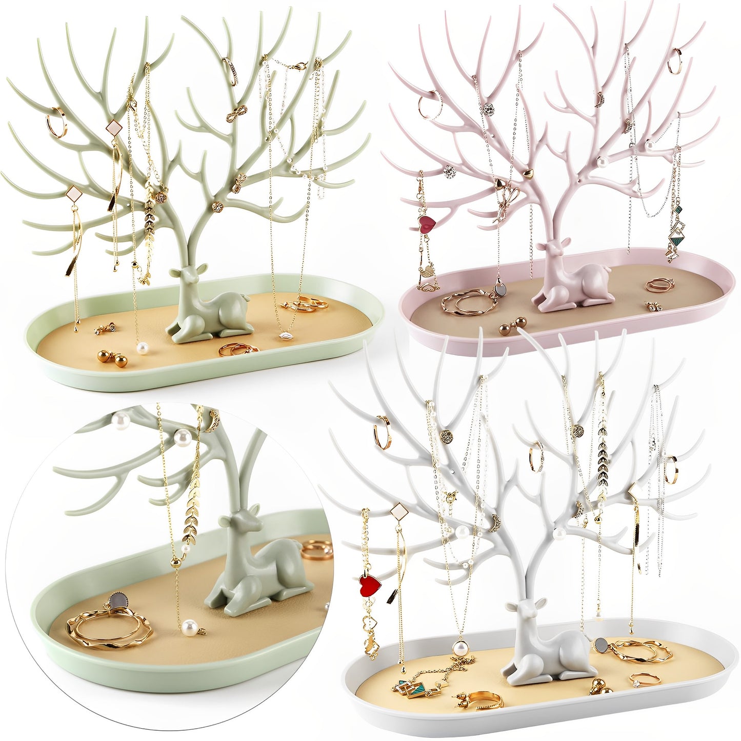 deer jewelry display stand