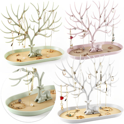 deer jewelry display stand