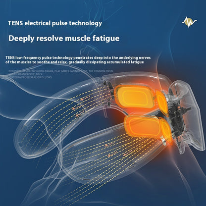Neck massager with low frequency pulse technology