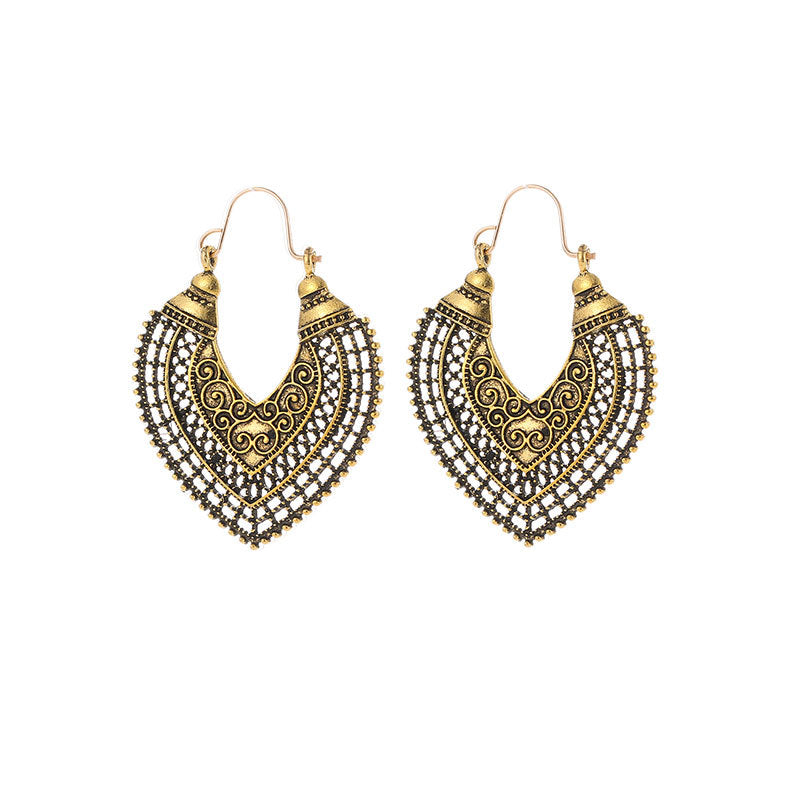 Carved earrings