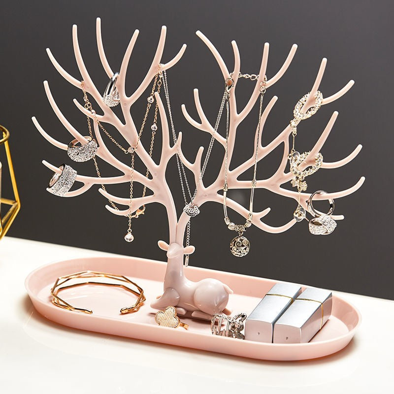 deer jewelry display stand