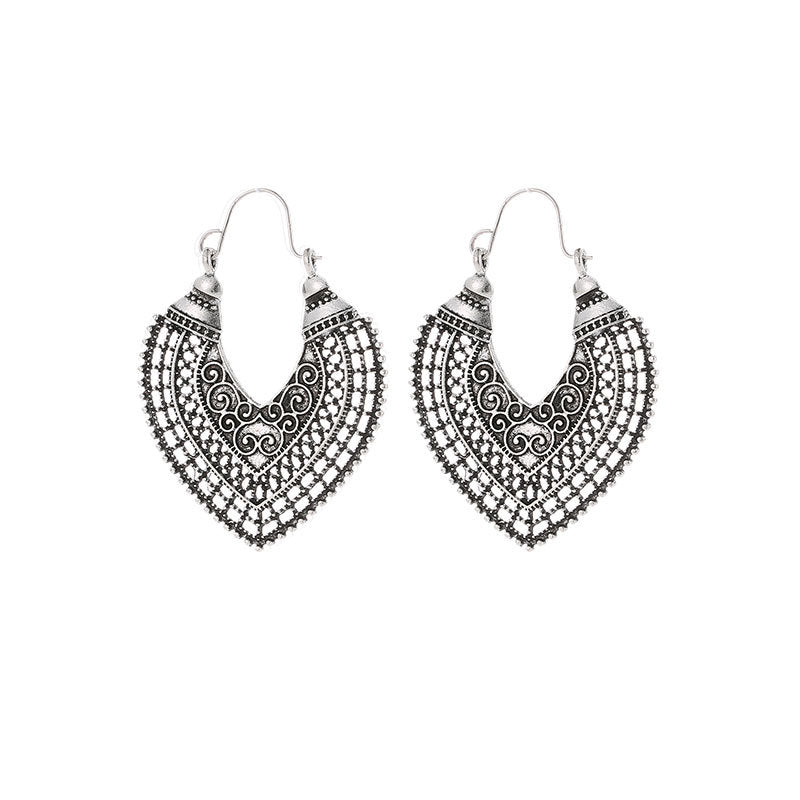 Carved earrings