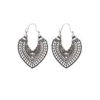 Carved earrings