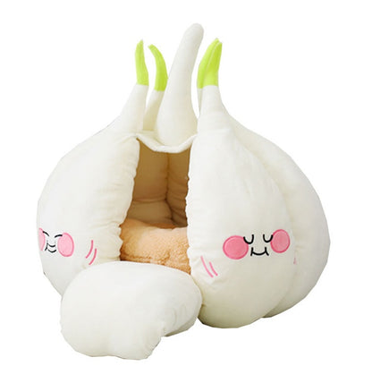 Cama de tienda para mascotas, cueva cálida de invierno, cojín suave, cama para dormir con estera