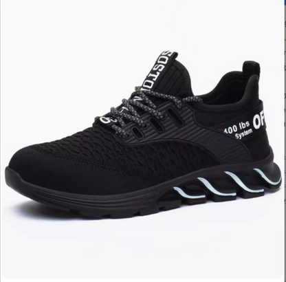 Zapatos antiolor transpirables con punta de acero informal a la moda para hombre