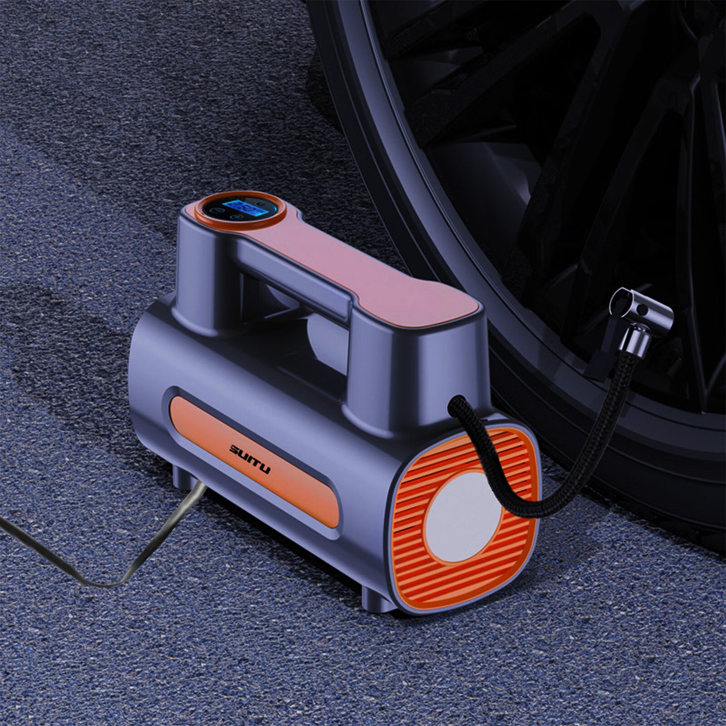 Tire Inflator 12V DC, Portable Compressor Electric