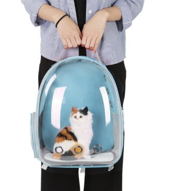Bolsa para gatos Bolsa espacial para mascotas completamente transparente