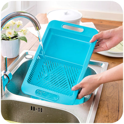 Bloques de cocina multifunción para picar, fregaderos, escurridor, tabla de cortar, herramientas para carne y verduras, accesorios de cocina, tabla de cortar