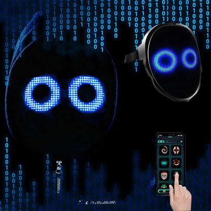 Halloween Full Color LED Luminous Mask Face Changing Mask Party Bar Props
