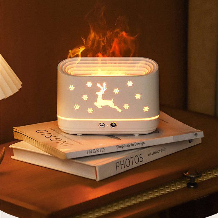 Elk Flame Humidifier, Quiet Atmosphere Lamp for Home
