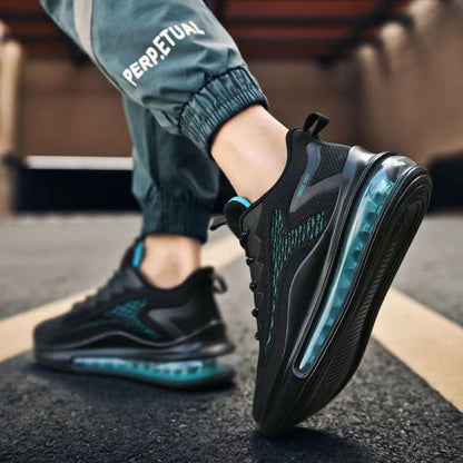 Zapatos de malla sin cordones con cojín de aire, zapatillas deportivas para hombre, zapatos casuales de moda que aumentan la altura