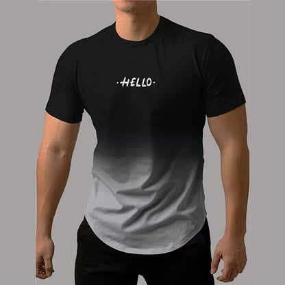 Men's Short-sleeved Sports T-shirt 3d Printing