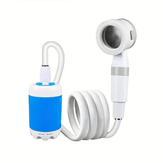 portable waterproof electric shower, rechargeable battery
