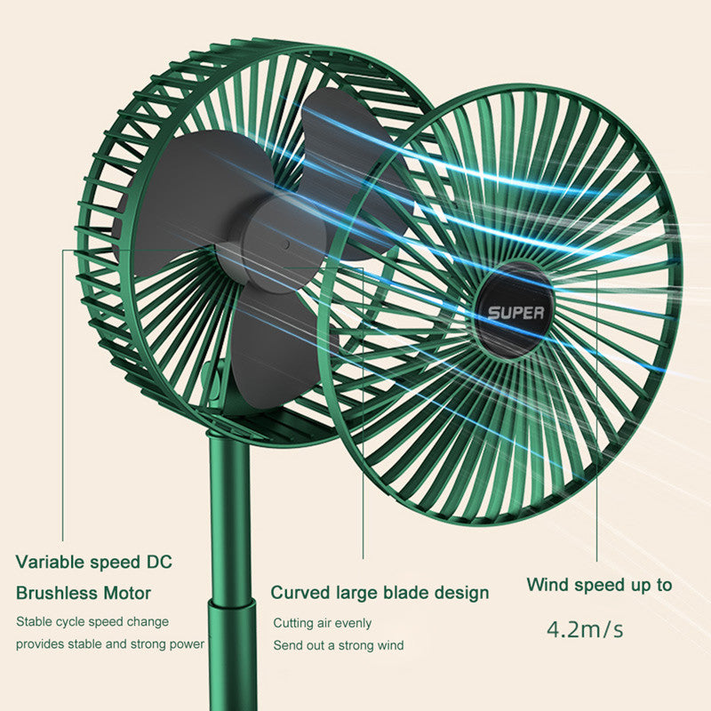 Desktop Home Telescopic Folding USB Charging Fan Portable