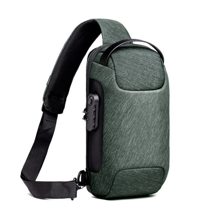 Waterproof USB Anti-theft Bag Oxford Crossbody Shoulder Bag